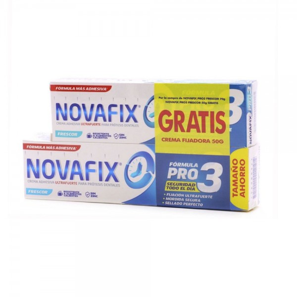 Novafix Crema adhesiva Ultrafuerte 70g+50 Gratis Pack