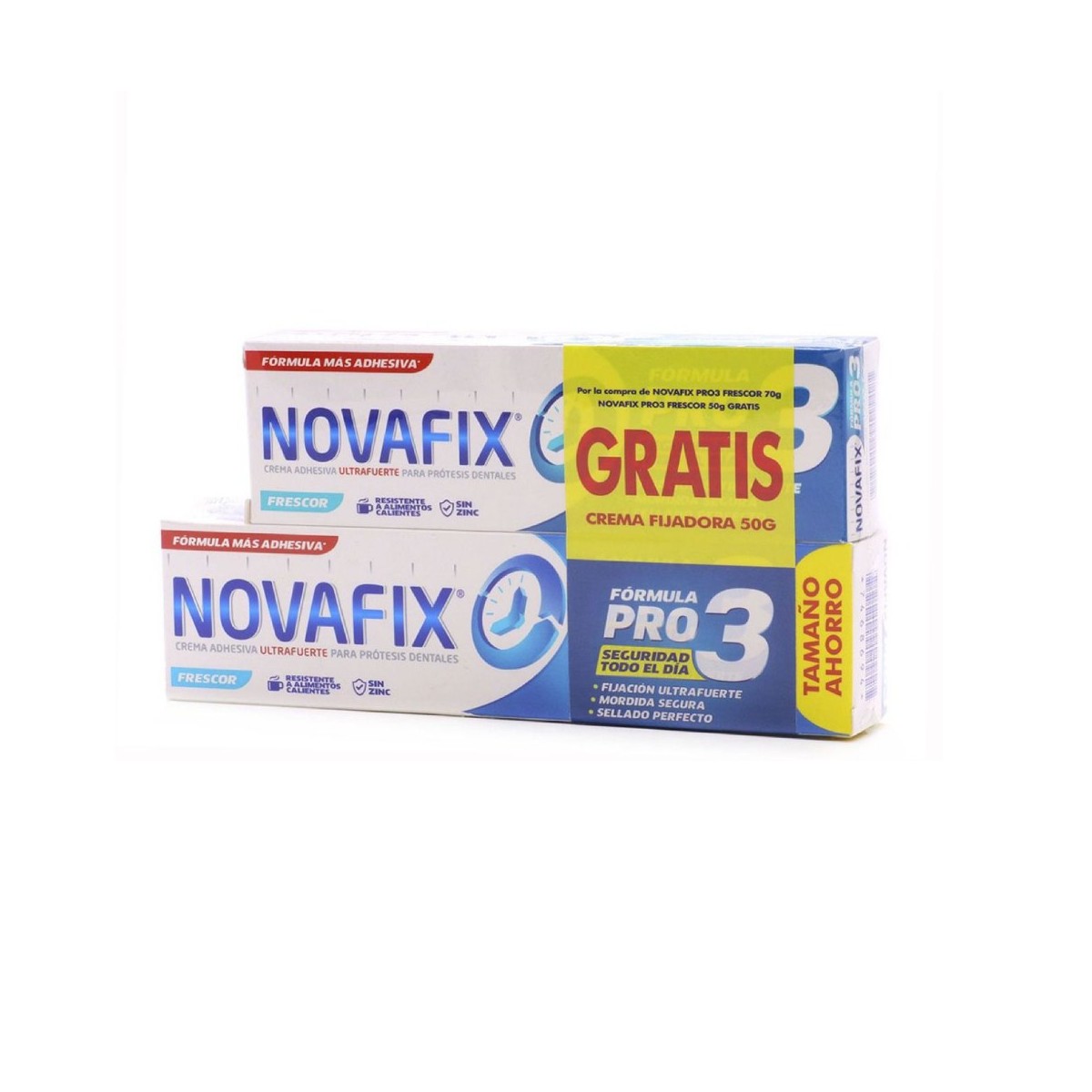 Novafix Crema adhesiva Ultrafuerte 70g+50 Gratis Pack