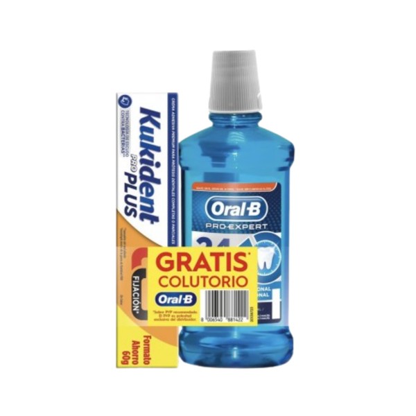 Kukident Pro Plus  + GRATIS Colutorio Oral-B