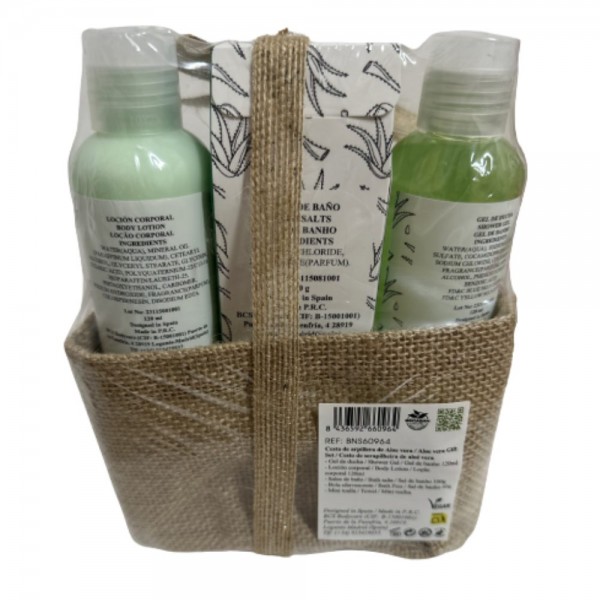 Cesta baño regalo Aloe Vera 2