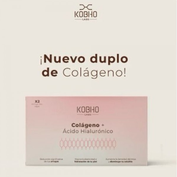 Kobho Duplo Colágeno + Ácido Hialuronico 2x20 Viales