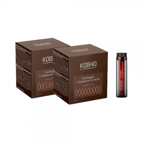 Kobho Duplo Colágeno + Ácido Hialuronico 2x20 Viales