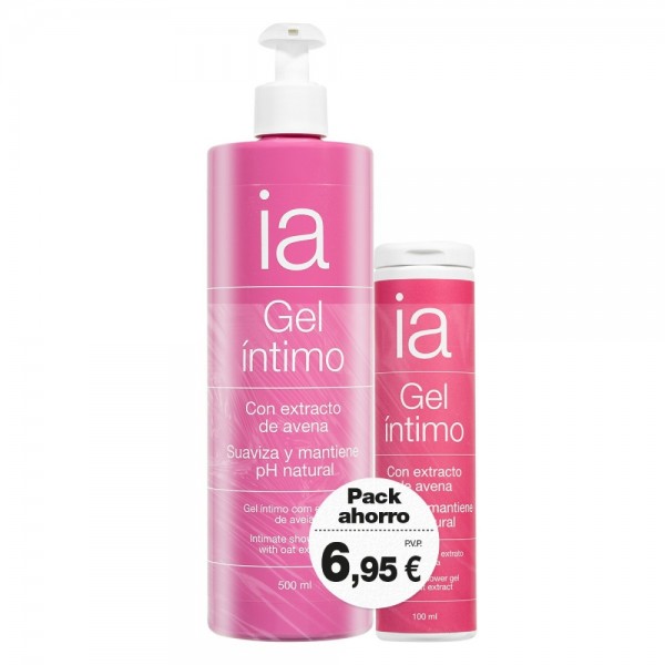 Interapothek pack íntimo gel 500ml + gel 100ml