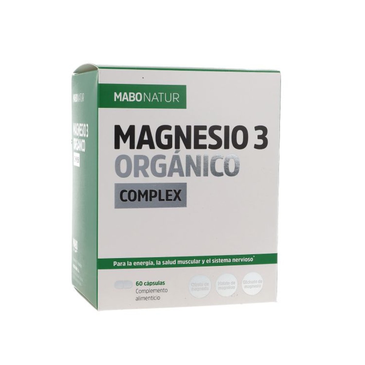 Mabo Magnesio 3 Orgánico Complex 60 Cápsulas